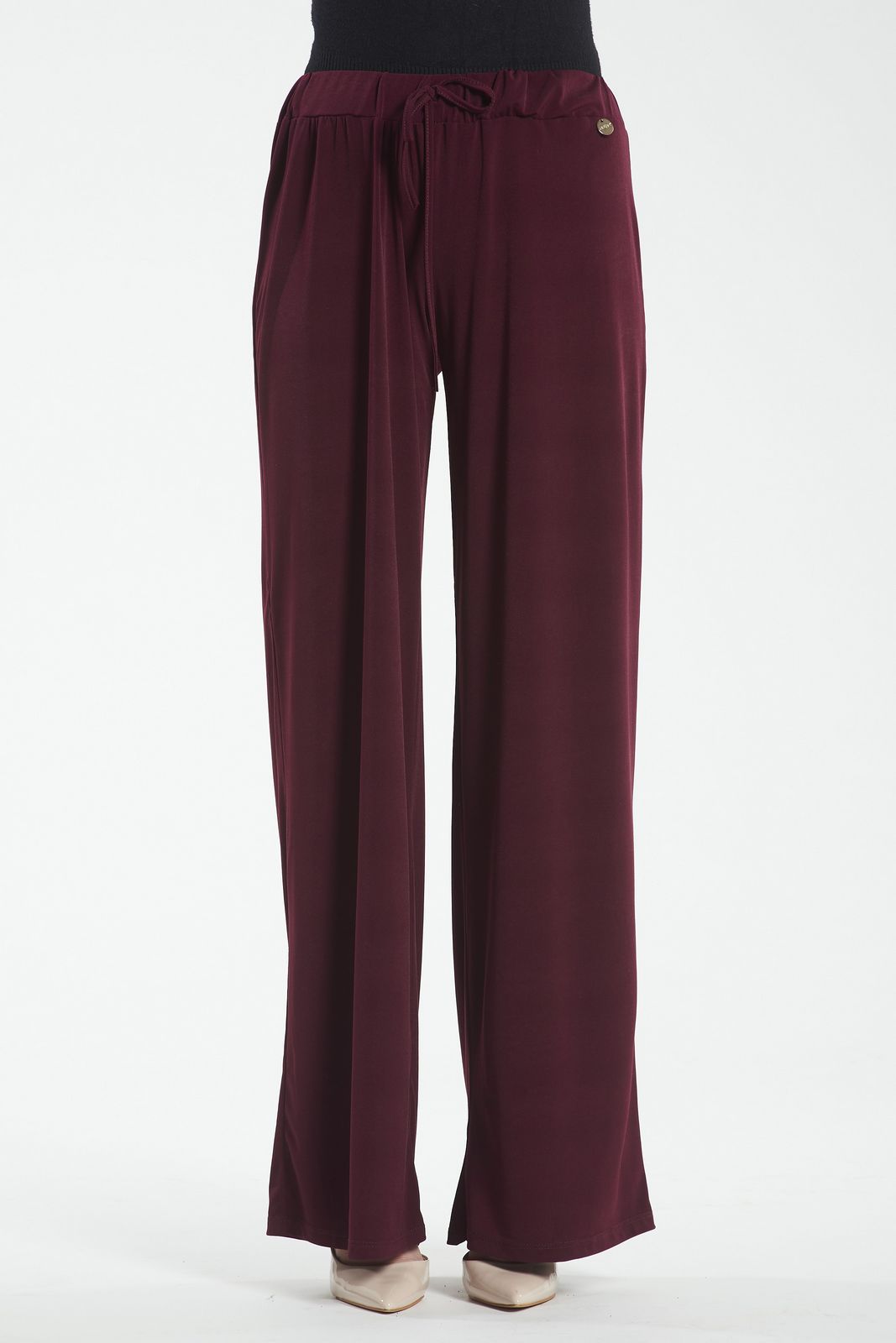 Pantalone palazzo - BORDEAU