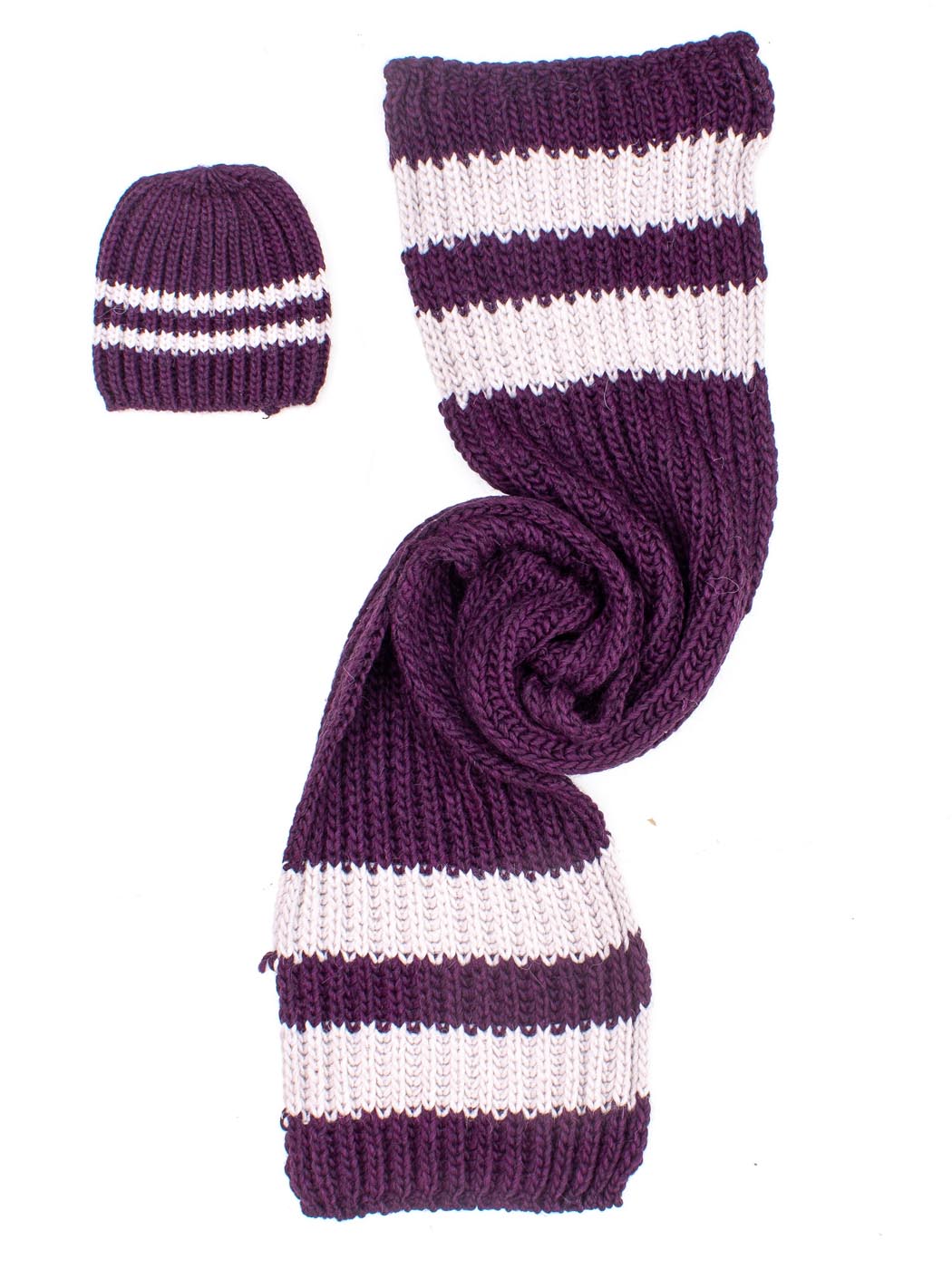 Set cappello e sciarpa - PRUGNA