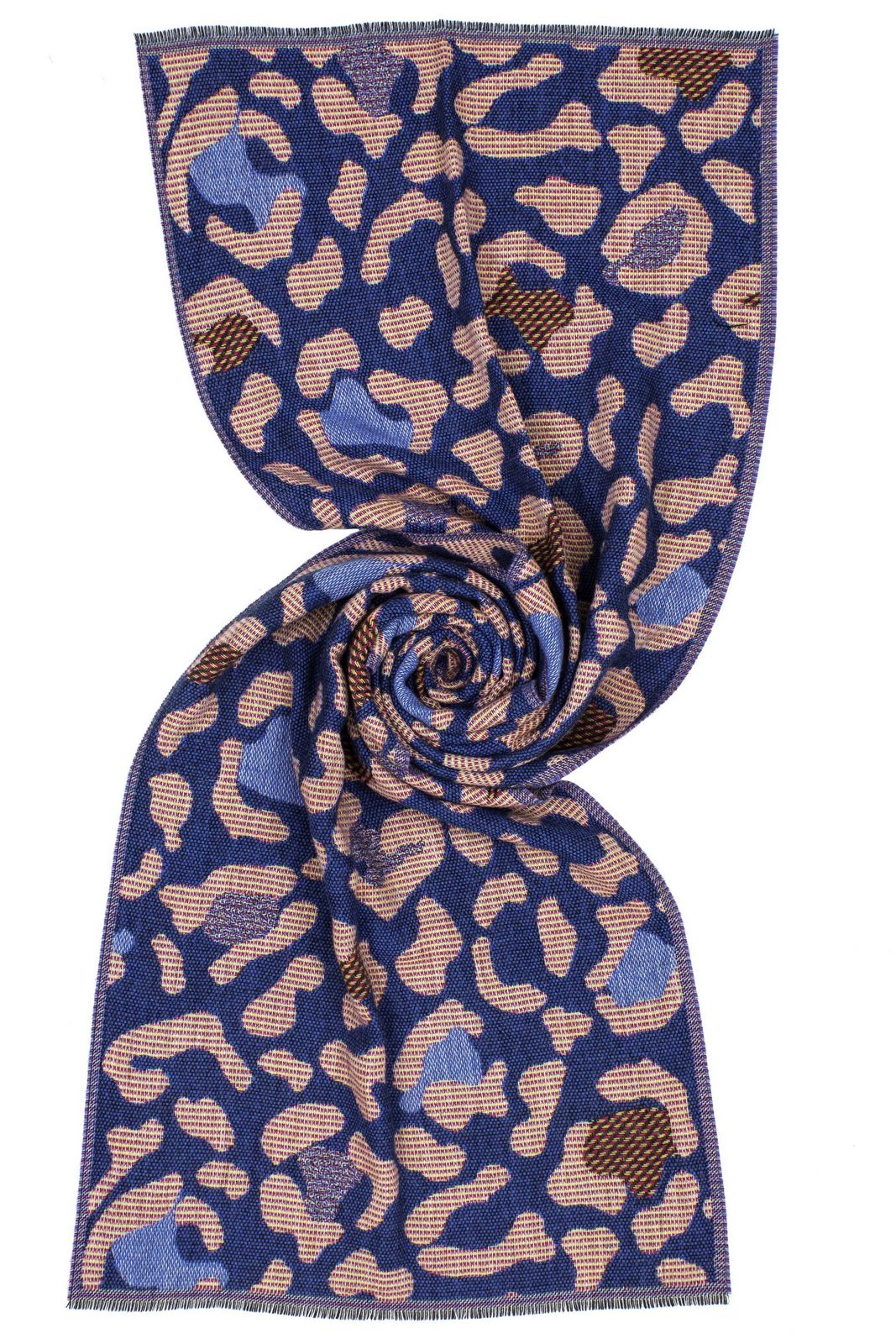 Stola jacquard - PETROL